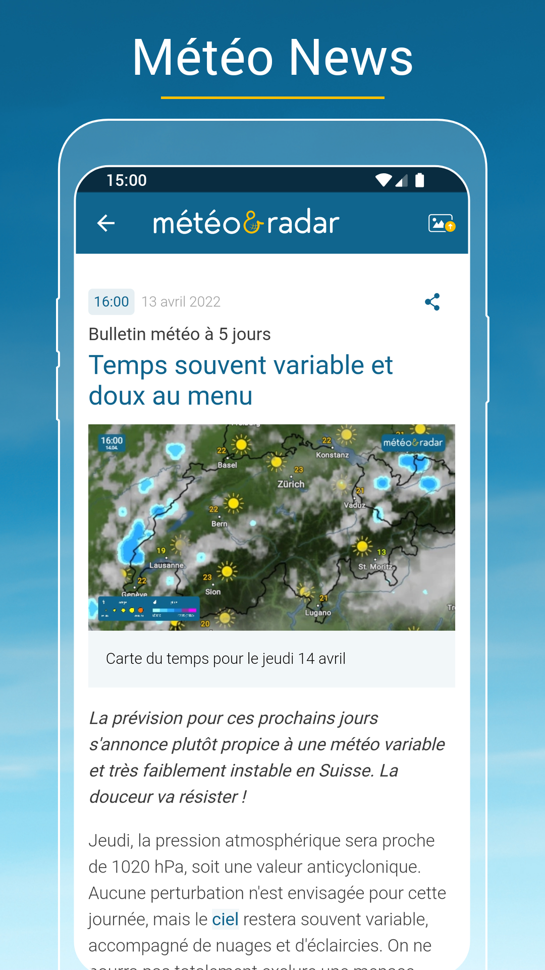 Actualités météo